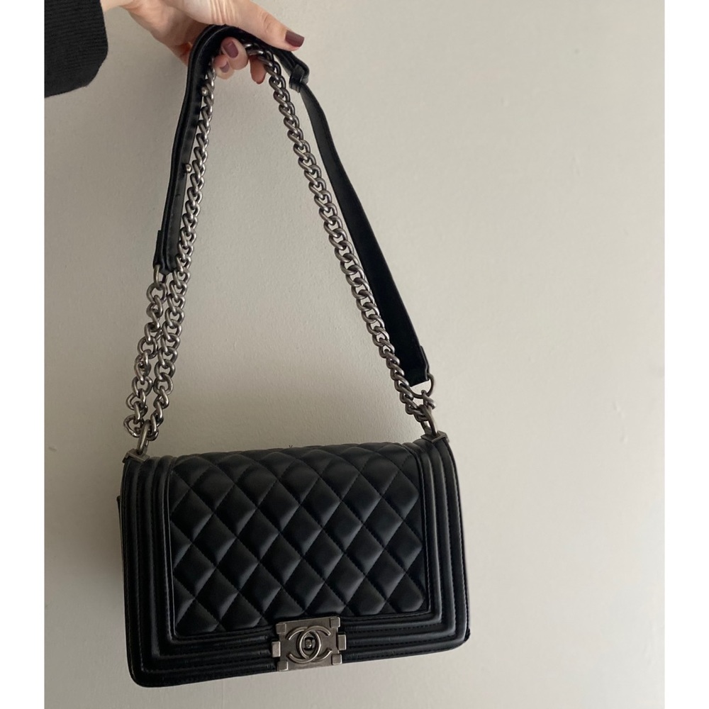 COPY - Black Purse with Silver Hardware